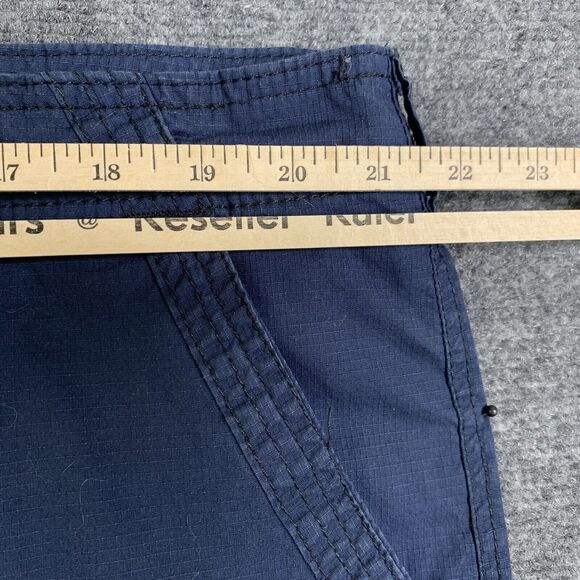 WearFirst Cargo Hiking Shorts Ripstop Hi-rise Pockets Navy Blue Sz 42 - Picture 5 of 14
